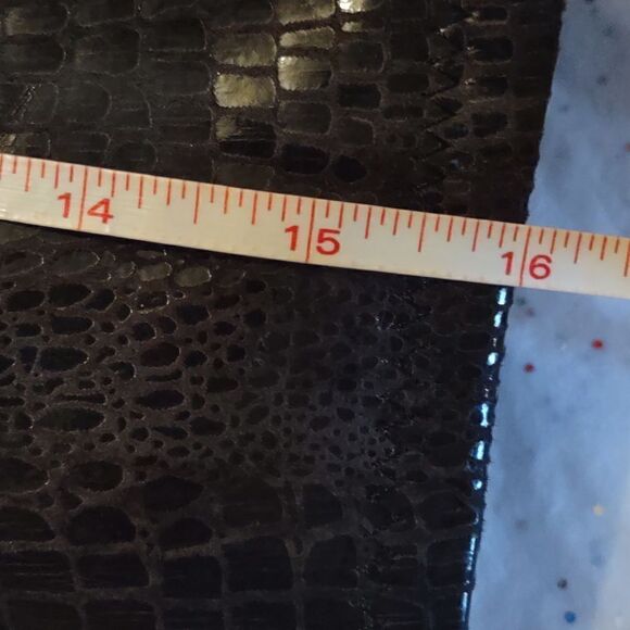 Women's size 8 1/2 Animal print knee high boot 3 1/2 inch heel blue gray - Picture 7 of 11